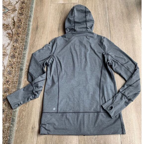 Lululemon IN STRIDE JACKET Full Zip Hoodie TRACK define SWEATSHIRT 8 Gray RARE - Picture 5 of 11